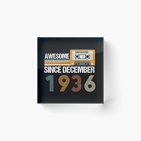 Item preview, Awesome Since December 1936 | 86th Birthday Gifts | 86 Years Old Gifts designed and sold by AMINE  ★★★★★.