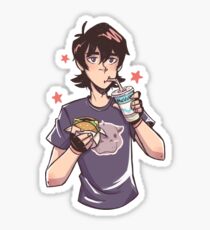 Keith Likes Fast Food Sticker