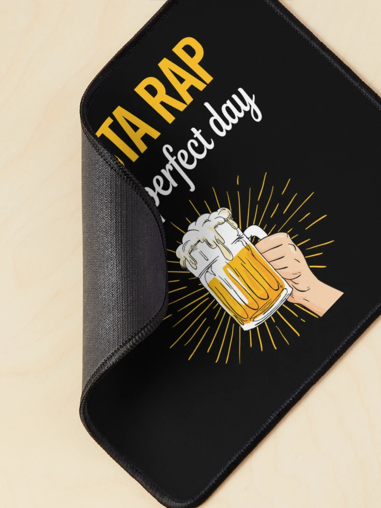 Thumbnail 2 of 5, Mouse Pad, Beer Perfect Day Gangsta Rap Rapping Rapper designed and sold by WigglesDailey.