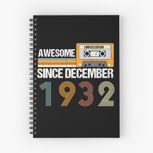 Item preview, Awesome Since December 1932 | 90th Birthday Gifts | 90 Years Old Gifts designed and sold by AMINE  ★★★★★.