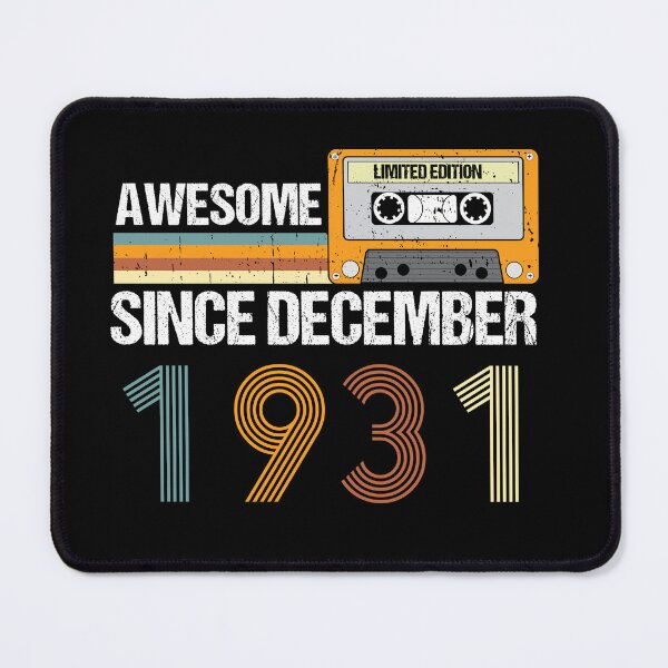 Item preview, Awesome Since December 1931 | 91th Birthday Gifts | 91 Years Old Gifts designed and sold by AMINE  ★★★★★.