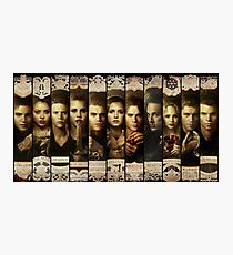 Season 4 of The Vampire Diaries Photoshoot: Cast Photographic Print