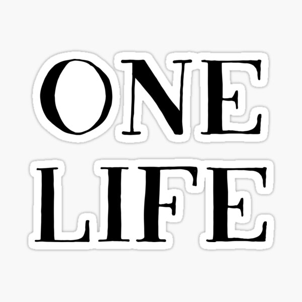 One Life (Inverted) Sticker