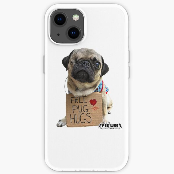 Free Pug Hugs iPhone Soft Case