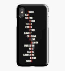 The Vampire Diaries + Character names iPhone Case