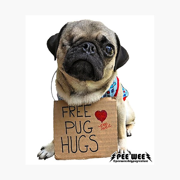 Item preview, Free Pug Hugs designed and sold by darklordpug.