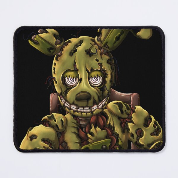 Springtrap sat in chair (white outline) Poster for Sale by DragonessAnim