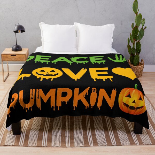 Item preview, Halloween Peace Love Pumpkin Fall Girls Kids Gift  designed and sold by Rami Khalifah.