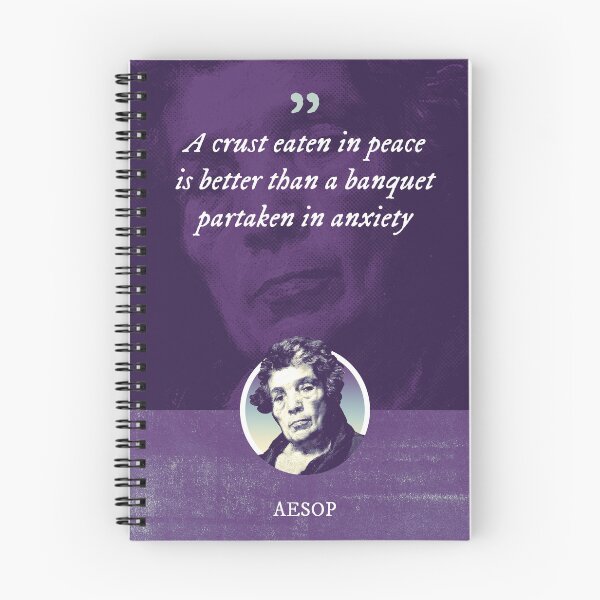 Item preview, Aesop - A crust eaten in peace is better than a banquet partaken in anxiety designed and sold by Syahrasi.