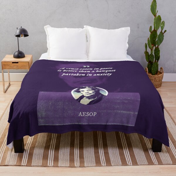 Item preview, Aesop - A crust eaten in peace is better than a banquet partaken in anxiety designed and sold by Syahrasi.