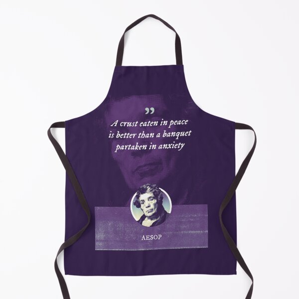 Item preview, Aesop - A crust eaten in peace is better than a banquet partaken in anxiety designed and sold by Syahrasi.
