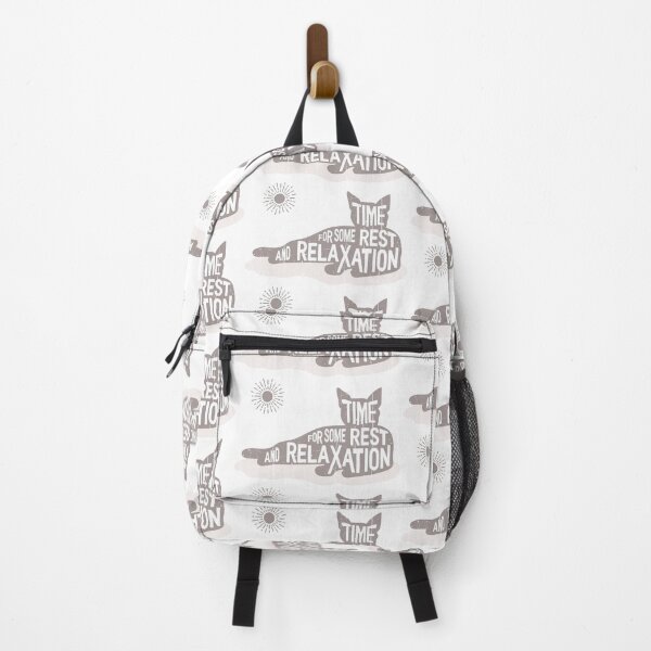 Item preview, Cat Outline: Time for some rest & relaxation designed and sold by Happy Puppy Print On Demand.