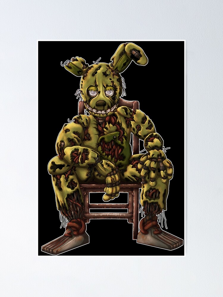 William Afton & Henry Emily, Spring Bonnie & Fredbear Poster for Sale by  DragonessAnim