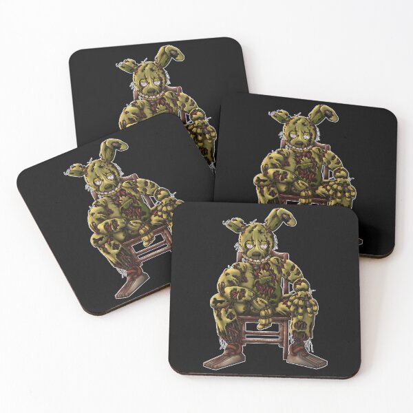 Item preview, Springtrap sat in chair (white outline) designed and sold by Drago Digital Studios.