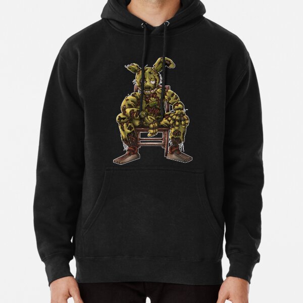 Item preview, Springtrap sat in chair (white outline) designed and sold by Drago Digital Studios.