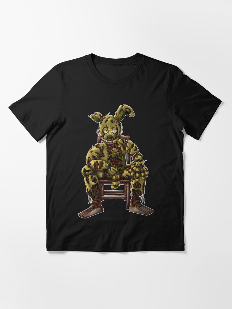 Springtrap sat in chair (white outline) Poster for Sale by DragonessAnim