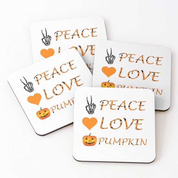Item preview, Halloween Peace Love Pumpkin Fall Girls Kids Gift  designed and sold by Rami Khalifah.