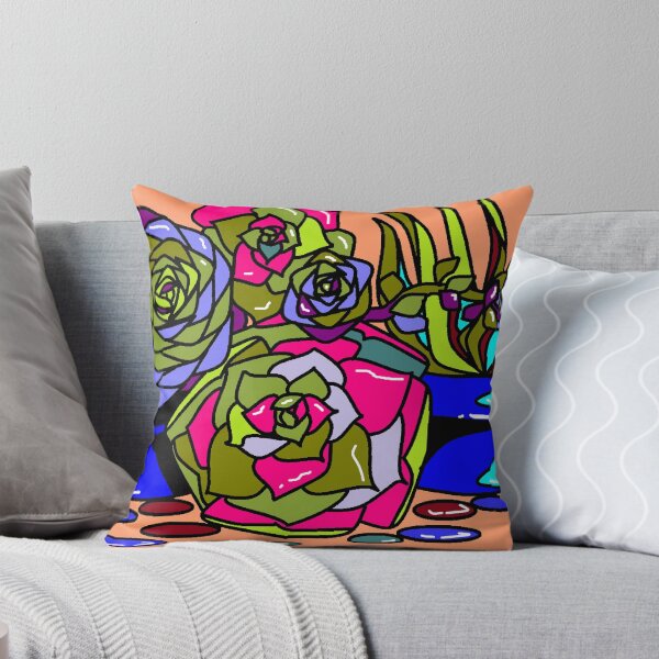 Item preview, A Succulent Still Life in Jewel Tones designed and sold by judy snyder.