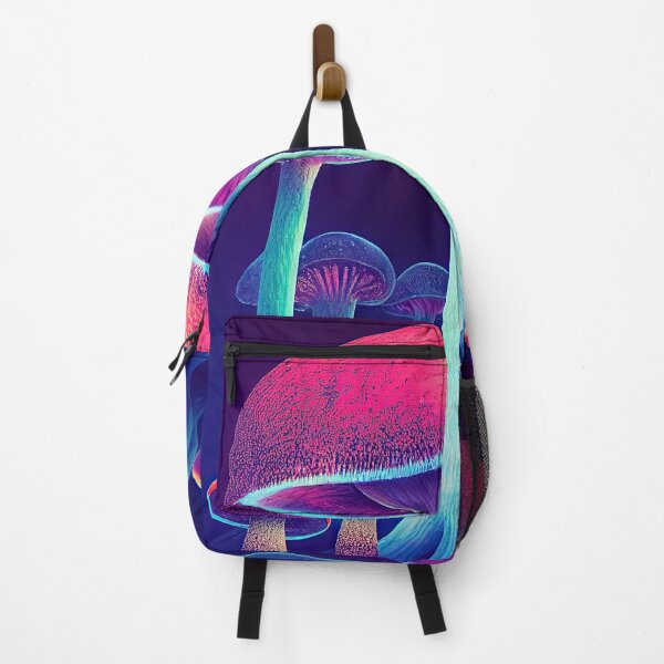 Item preview, Mushroom mystical enchanted forest in neon lights designed and sold by mrlongfield.
