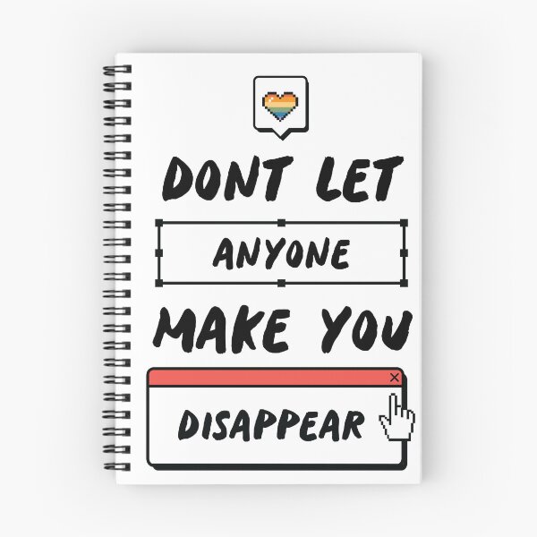 Item preview, Dont let anyone make you disappear heartstopper quote y2k designed and sold by Angels and Damiens.