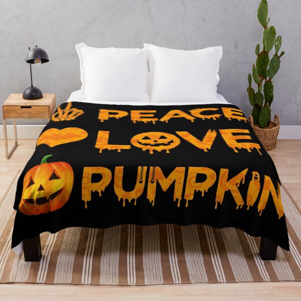 Item preview, Halloween Peace Love Pumpkin Fall Girls Kids Gift  designed and sold by Rami Khalifah.