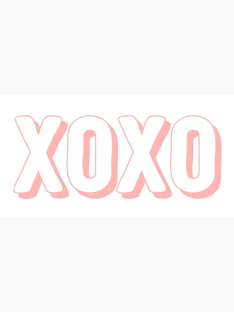 Xoxo Bubble Letters Greeting Card By Cedougherty Redbubble