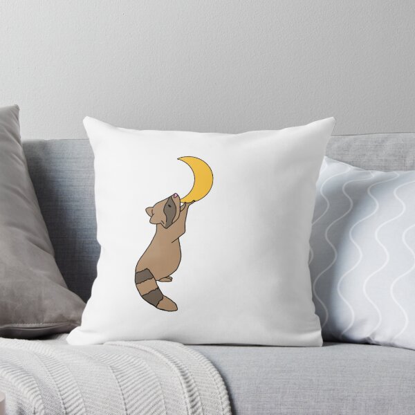 Artikelvorschau, Waschbär hält den Mond hoch entworfen und verkauft von MastersonDesign.