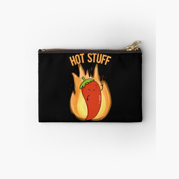 Item preview, Hot Stuff Funny Hot Chilli Pepper Puns (Dark BG) designed and sold by punnybone.