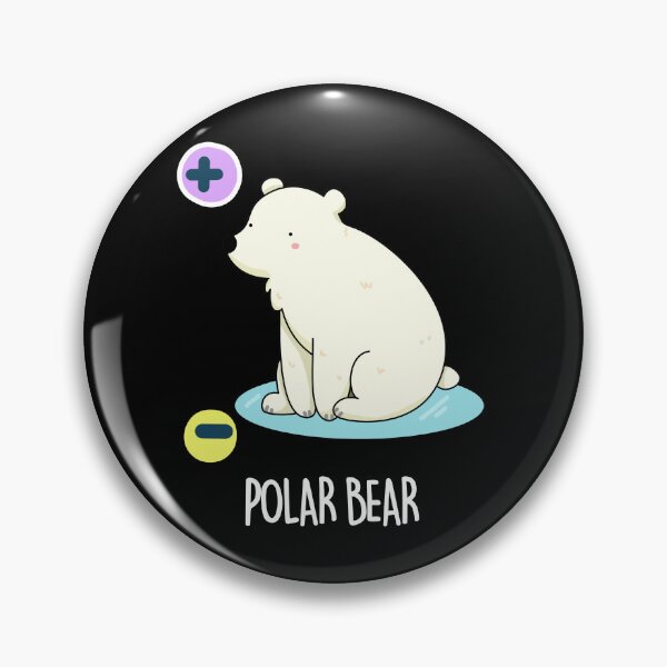 Item preview, Polar Bear Funny Physic Bear Puns (Dark BG) designed and sold by punnybone.