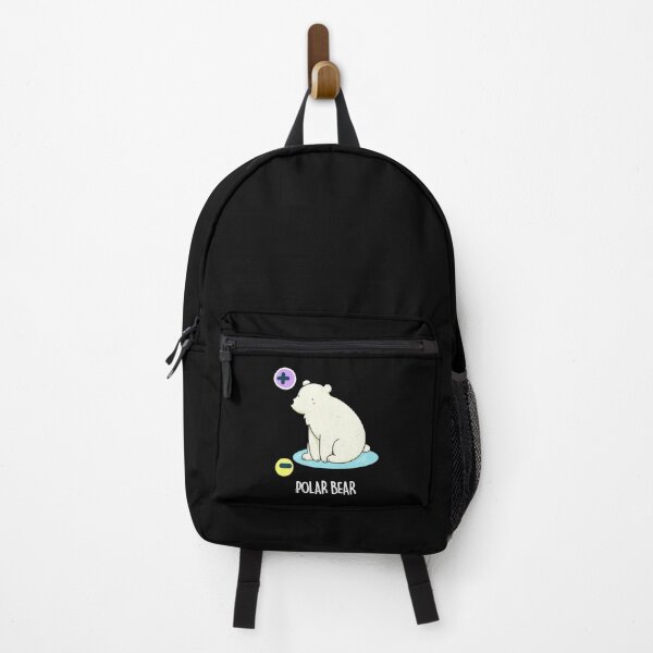 Item preview, Polar Bear Funny Physic Bear Puns (Dark BG) designed and sold by punnybone.
