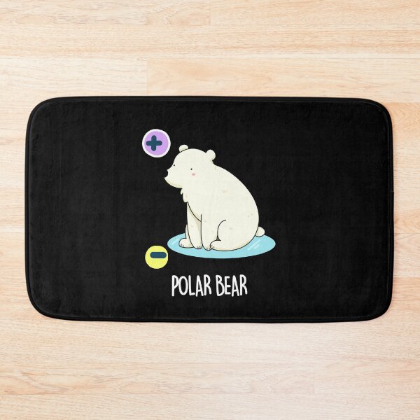 Item preview, Polar Bear Funny Physic Bear Puns (Dark BG) designed and sold by punnybone.