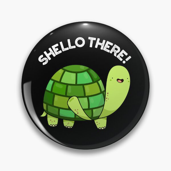 Item preview, Shello There Funny Tortoise Puns (Dark BG) designed and sold by punnybone.
