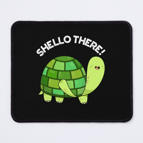 Item preview, Shello There Funny Tortoise Puns (Dark BG) designed and sold by punnybone.
