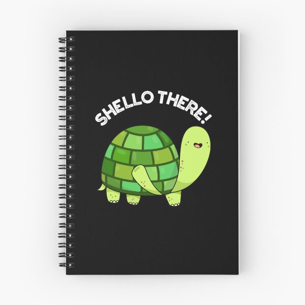 Item preview, Shello There Funny Tortoise Puns (Dark BG) designed and sold by punnybone.