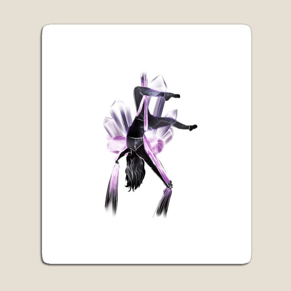 aerial yoga goddess 04 // crystal goddess Magnet