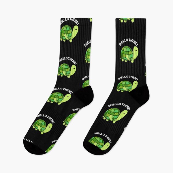 Item preview, Shello There Funny Tortoise Puns (Dark BG) designed and sold by punnybone.
