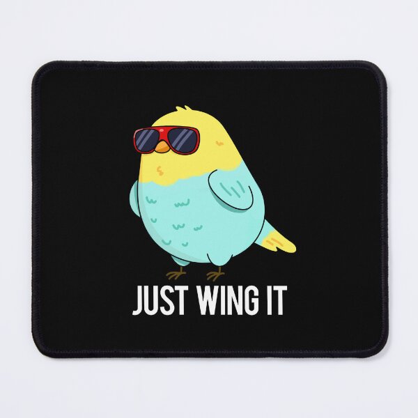Item preview, Just Wing It Funny Bird Puns (Dark BG) designed and sold by punnybone.