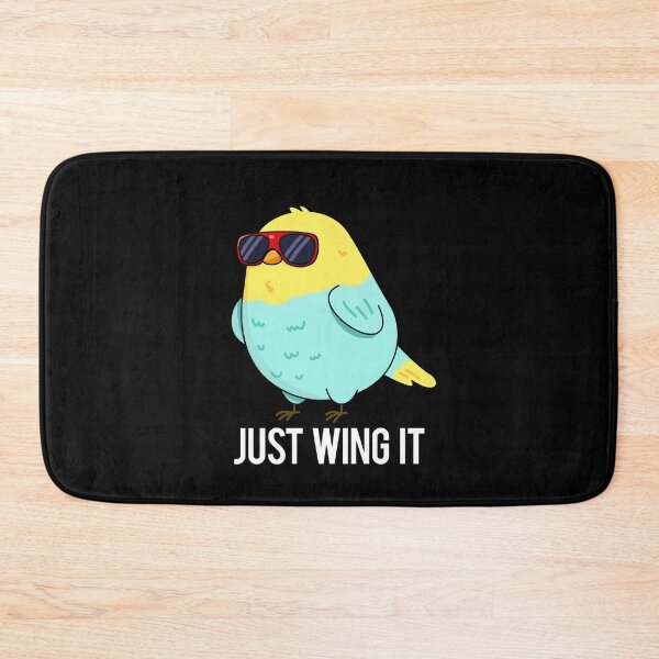 Item preview, Just Wing It Funny Bird Puns (Dark BG) designed and sold by punnybone.