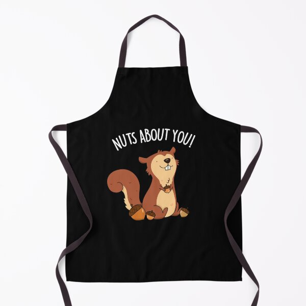 Item preview, Nuts About You Funny Squirrel Puns (Dark BG) designed and sold by punnybone.
