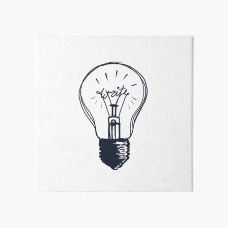 The Write Light Art Board Print