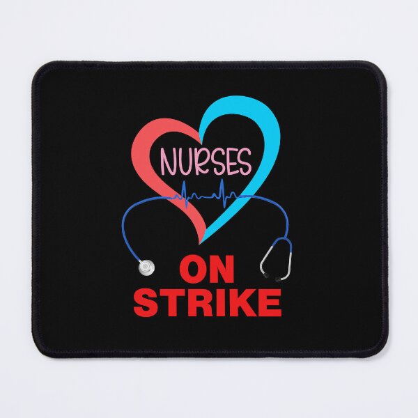 Item preview, Nurses On Strike funny vintage happy nursing designed and sold by beckadamr.