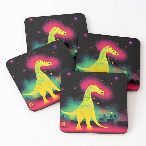 Item preview, Horror Movie Poster Surreal Dinosaur designed and sold by FroggyDinoShop.