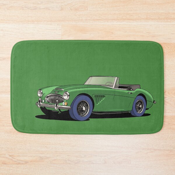 Item preview, Austin-Healey 3000 British sports car in green designed and sold by Webazoot Industries - Car Art.