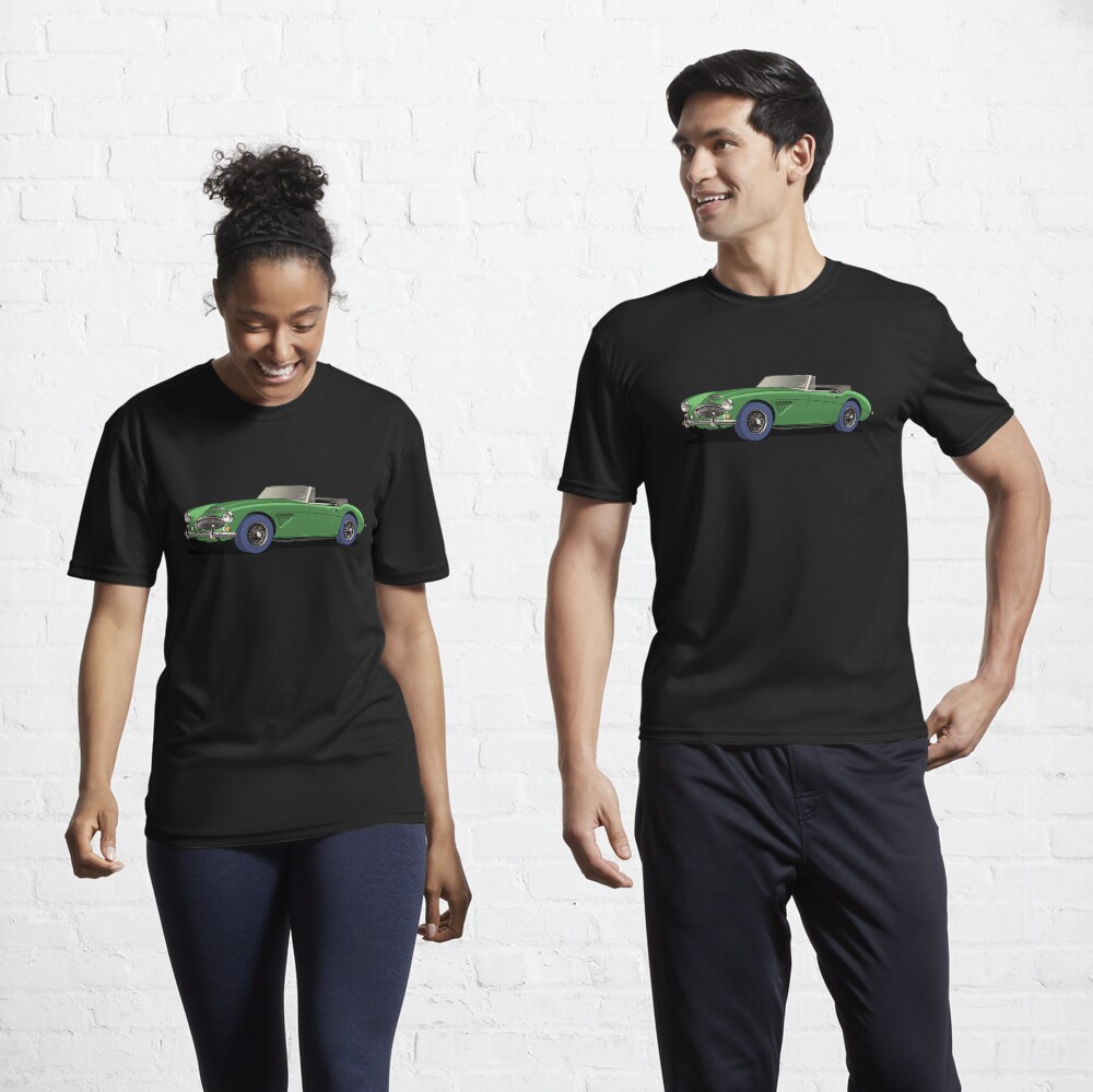 Discover Austin-Healey 3000 British sports car in green | Active T-Shirt