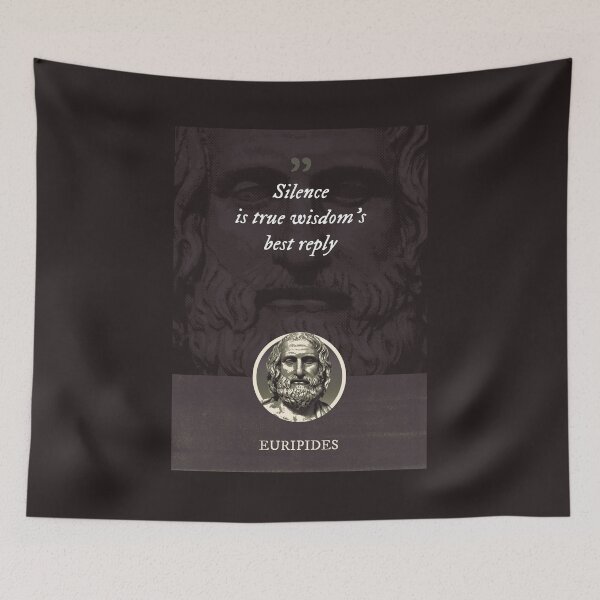 Item preview, Euripides - Silence is true wisdom's best reply designed and sold by Syahrasi.