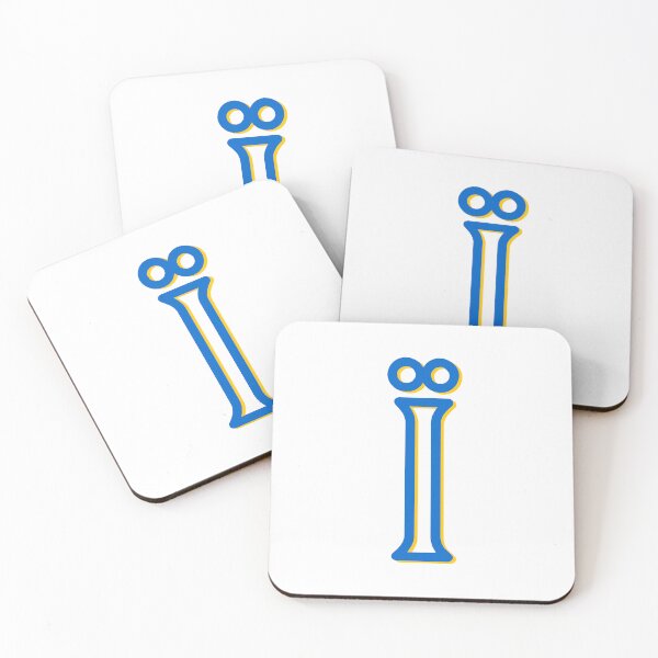 Item preview, Blue with Yellow shadow Ukrainian language specific letter Ї pattern designed and sold by Popalt.