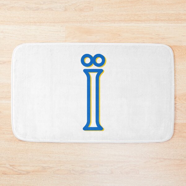 Item preview, Blue with Yellow shadow Ukrainian language specific letter Ї pattern designed and sold by Popalt.