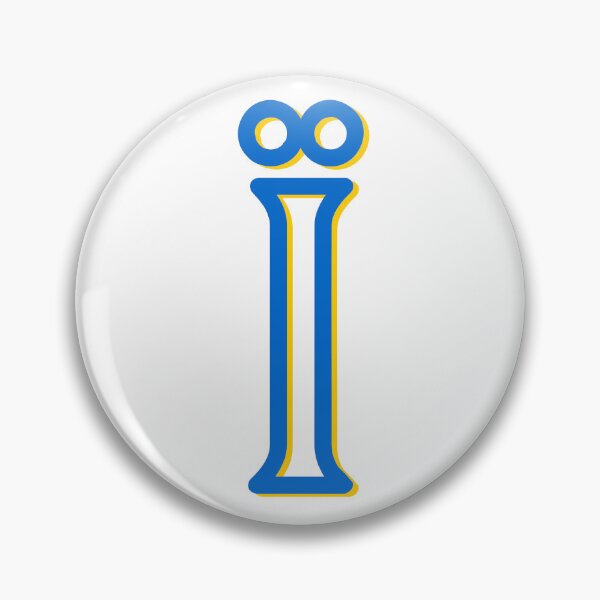 Item preview, Blue with Yellow shadow Ukrainian language specific letter Ї pattern designed and sold by Popalt.