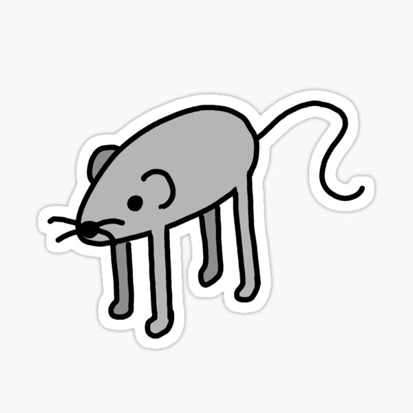 Long Rat Sticker