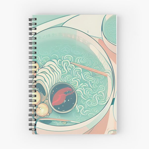 Item preview, Ramen Japanese Noodle Siup Bowl 90s Nostalgia Retro Vaporwave Fantasy Futuristic Retro Landscape Illustration designed and sold by S Y N T H R E A L M.